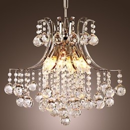 Riippuvalaisin Ylellinen moderni Crystal Living 6 valoa