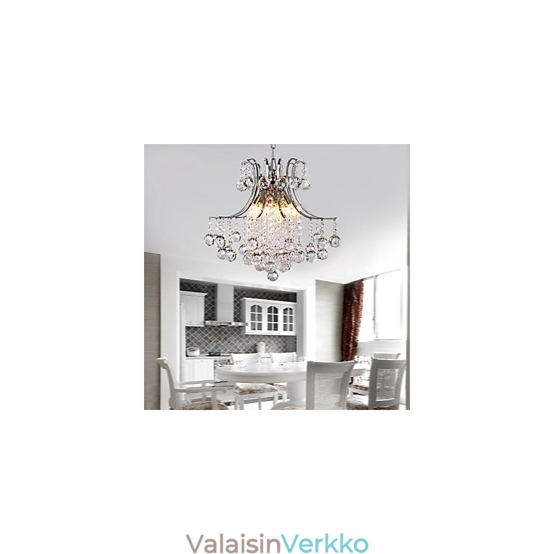 Riippuvalaisin Ylellinen moderni Crystal Living 6 valoa