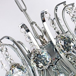 Riippuvalaisin Ylellinen moderni Crystal Living 6 valoa