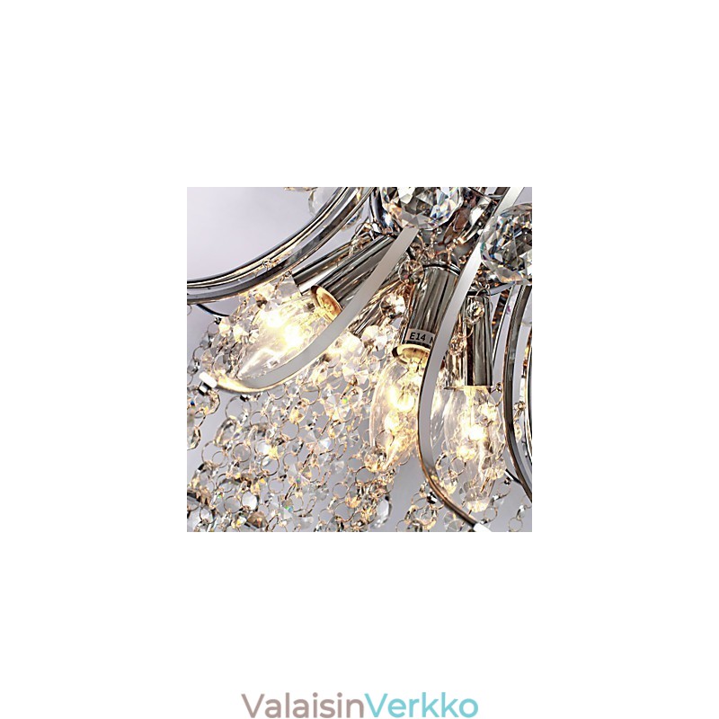 Riippuvalaisin Ylellinen moderni Crystal Living 6 valoa