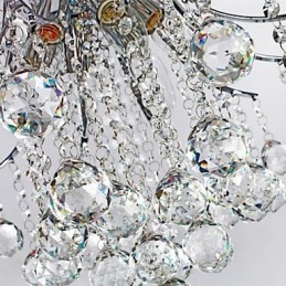 Riippuvalaisin Ylellinen moderni Crystal Living 6 valoa
