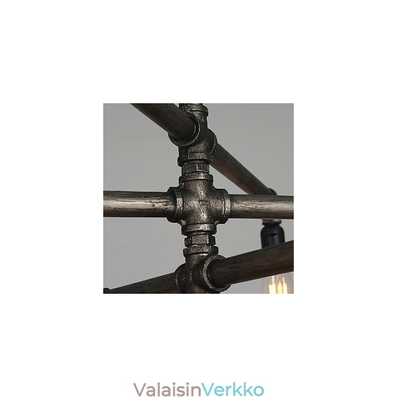 Perinteinen klassinen Retro Lyhty Country Painting metalliriippuvalaisin