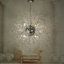 Globe Crystal kromimetallikattokruunuvalaisin