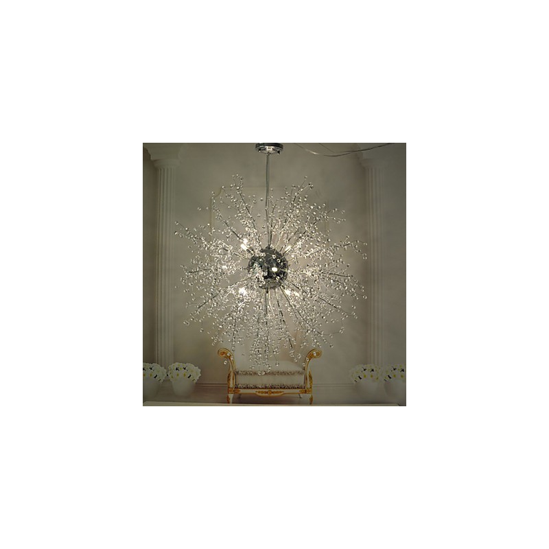 Globe Crystal kromimetallikattokruunuvalaisin