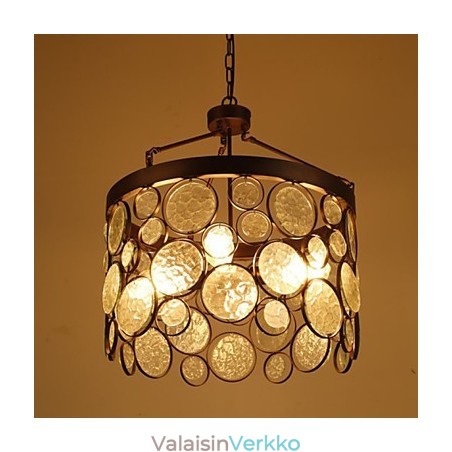 Vintage rautainen lasikattokruunu Vintage rautainen lasikattokruunu