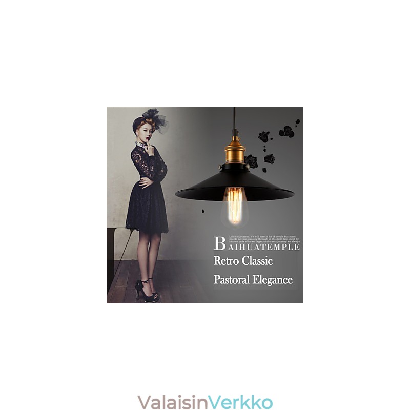 Eurooppalaistyylinen retro klassinen riippuvalaisin Art pisaravalo Anna polttimon halkaisija 22cm