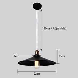 Eurooppalaistyylinen retro klassinen riippuvalaisin Art pisaravalo Anna polttimon halkaisija 22cm
