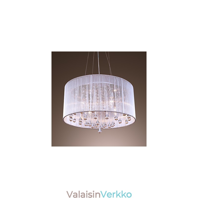 Moderni nykyaikainen rumpukristallimetallisellariippuvalaisin