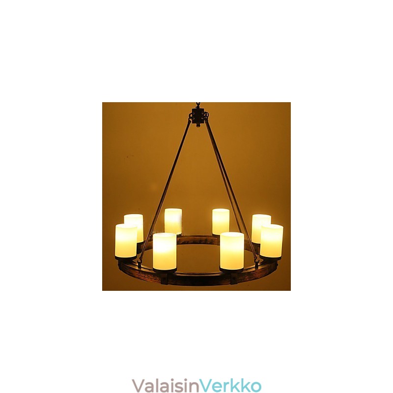 Vintage vanha puinen puinen kattokruunu