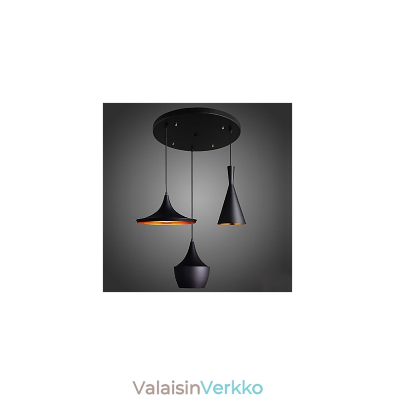 Virtaviivainen musta riippuvalaisin