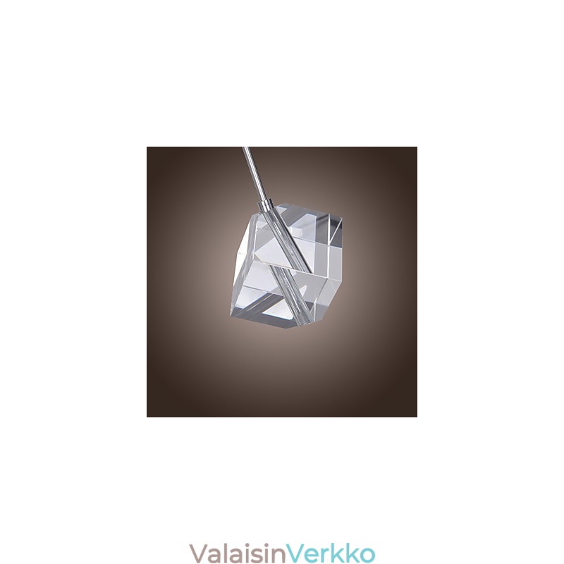 Moderni nykyaikainen Island Crystal -kromiriippuvalaisin