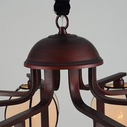 Rustic Lodge Vintage Mini Style Galvanoitu metallikattokruunu