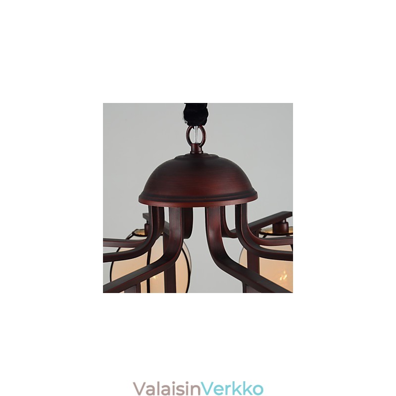 Rustic Lodge Vintage Mini Style Galvanoitu metallikattokruunu