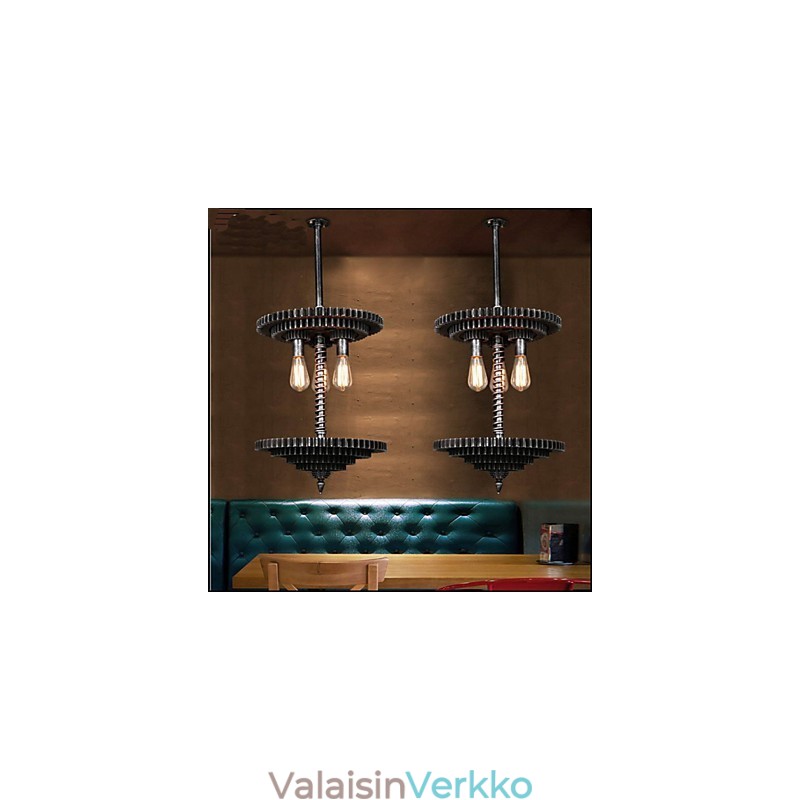 Vintage Lron kattokruunu Kattokruunu Creative mekaaninen varuste