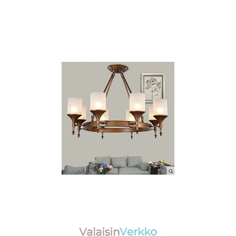 Retro pastoraalinen takorautainen kattokruunu