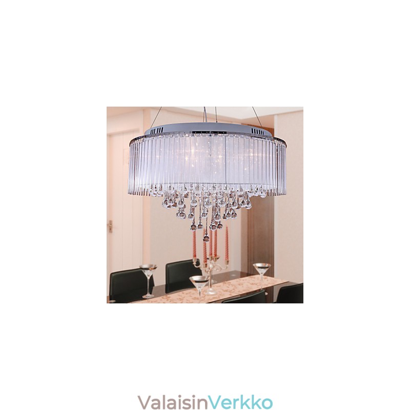 Moderni nykyaikainen rumpukristalli galvanoitu riippuvalaisin