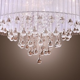 Moderni nykyaikainen rumpukristalli galvanoitu riippuvalaisin