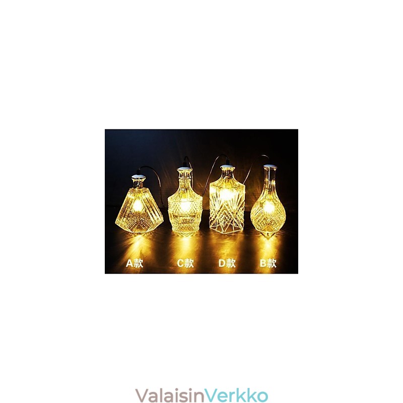 Crystal Glass Lamp 4Lights Shade Minimalistiset pullovalot
