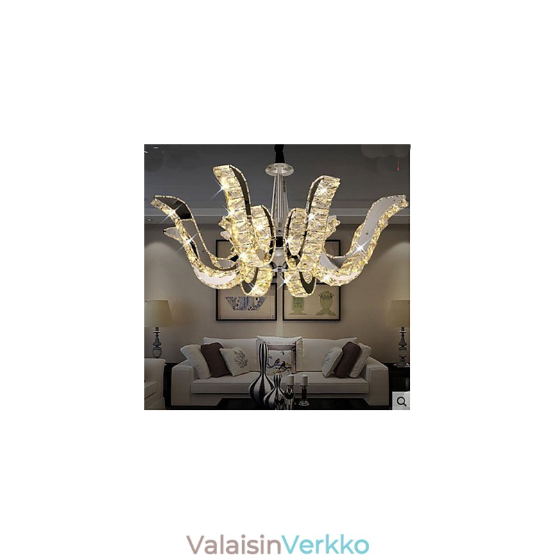 Kristallilamppu Moderni ylellinen kynttilä Crystal-riippuvalaisin