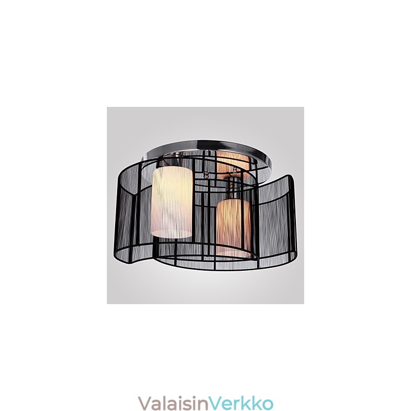Kattovalaisin Moderni muotoilu 2 valoa musta