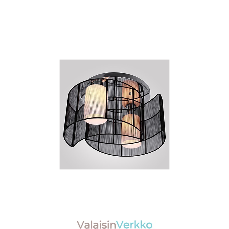 Kattovalaisin Moderni muotoilu 2 valoa musta