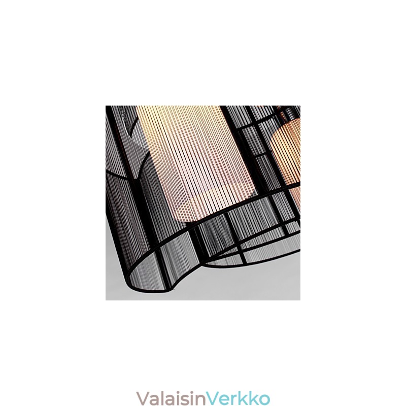 Kattovalaisin Moderni muotoilu 2 valoa musta
