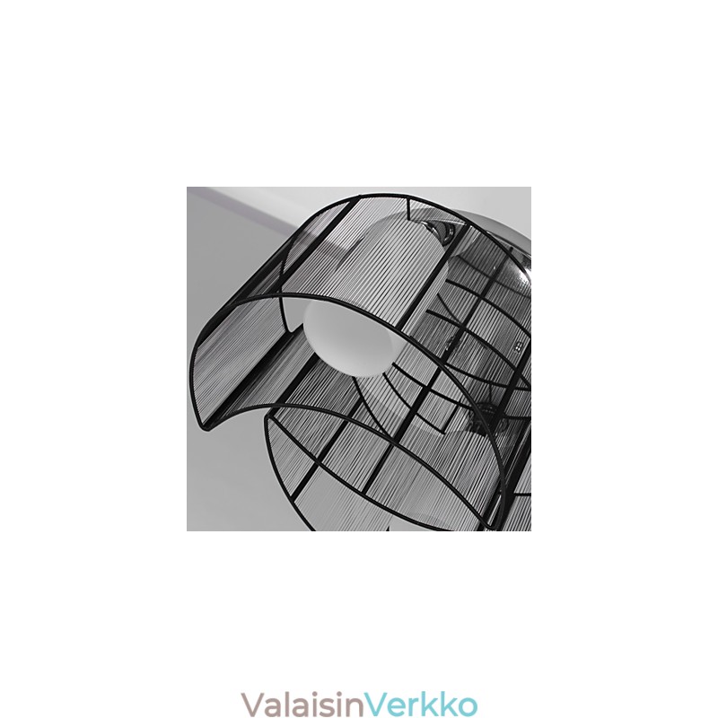 Kattovalaisin Moderni muotoilu 2 valoa musta
