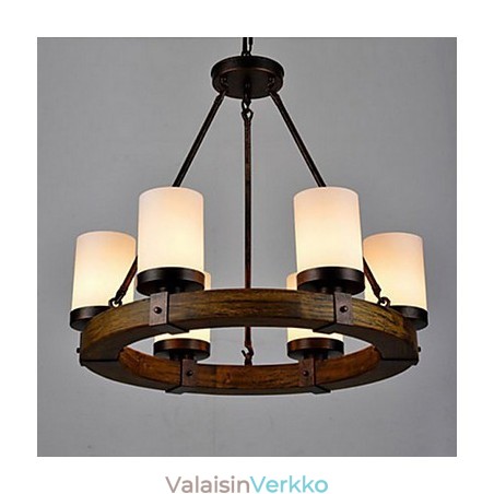 Vintage vanha puinen puinen kattokruunu Vintage vanha puinen puinen kattokruunu