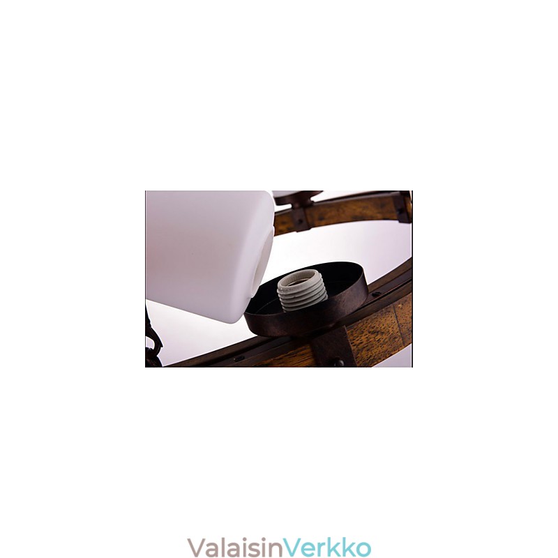 Vintage vanha puinen puinen kattokruunu