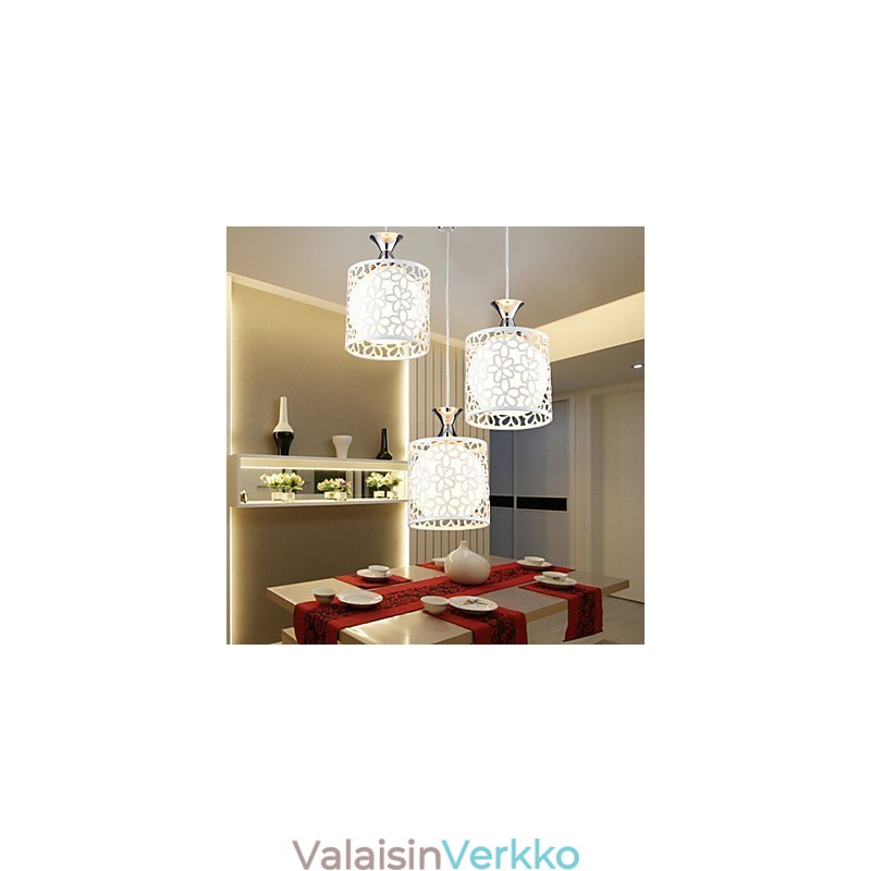 Nykyaikainen ja sopimus kolme luovaa Crystal Droplight takorautalamppua