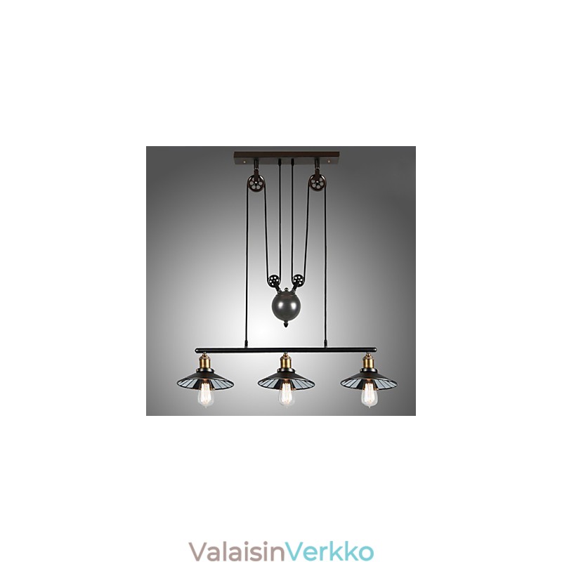 Riippuvalot Vintage 3 Lights ST64 Polttimo Mukana ylös ja alas järjestelmä