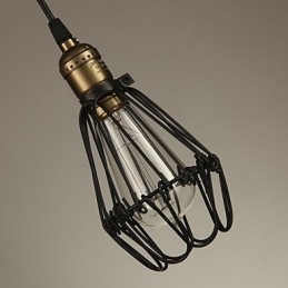 Pendant Lights Vintage amerikkalainen maalaistyylinen muinaisia tapoja takorautainen pieni häkkipisaravalo