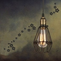 Pendant Lights Vintage amerikkalainen maalaistyylinen muinaisia tapoja takorautainen pieni häkkipisaravalo