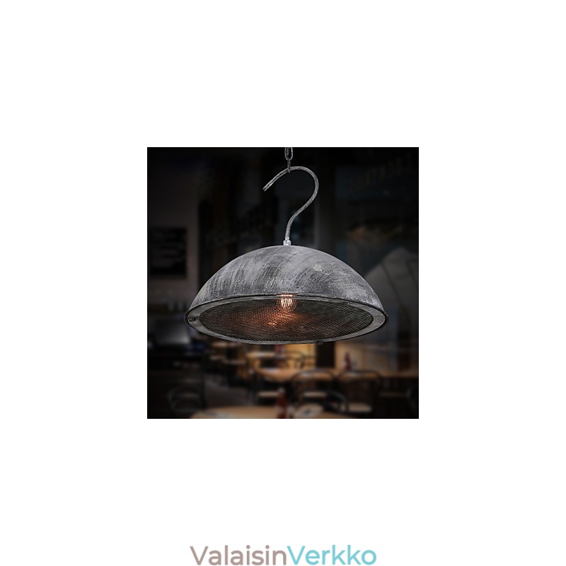 Lampunvarjostin musta takorautainen kattokruunu Industrial Warehouse Cafe Kannen varjostin kattokruunu