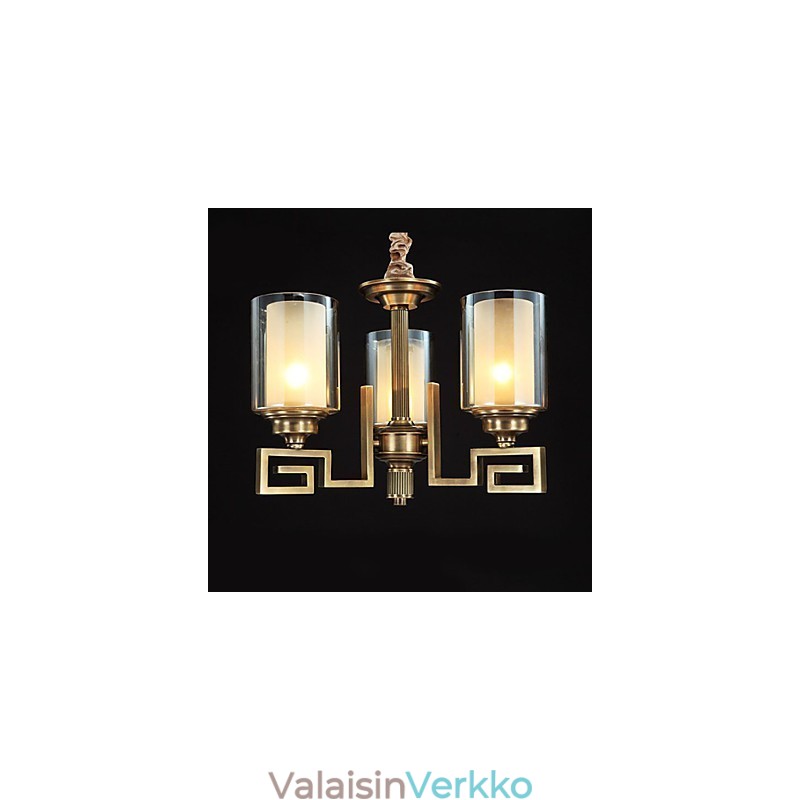 Kiinalaistyylinen lamppu Kuparilamppu Kuparilamppu