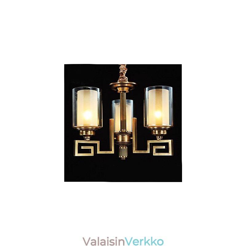 Kiinalaistyylinen lamppu Kuparilamppu Kuparilamppu