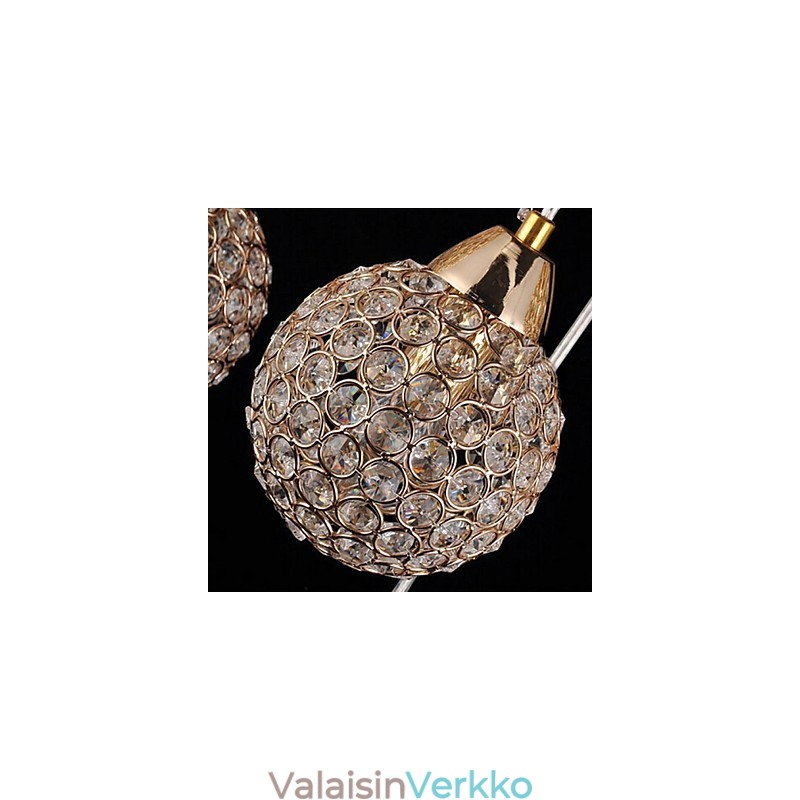 Moderni nykyaikainen maapallon kristalli galvanoitu metalliriippuvalaisin