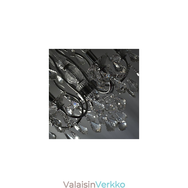 Perinteinen klassinen kristallikromimetallikattokruunu