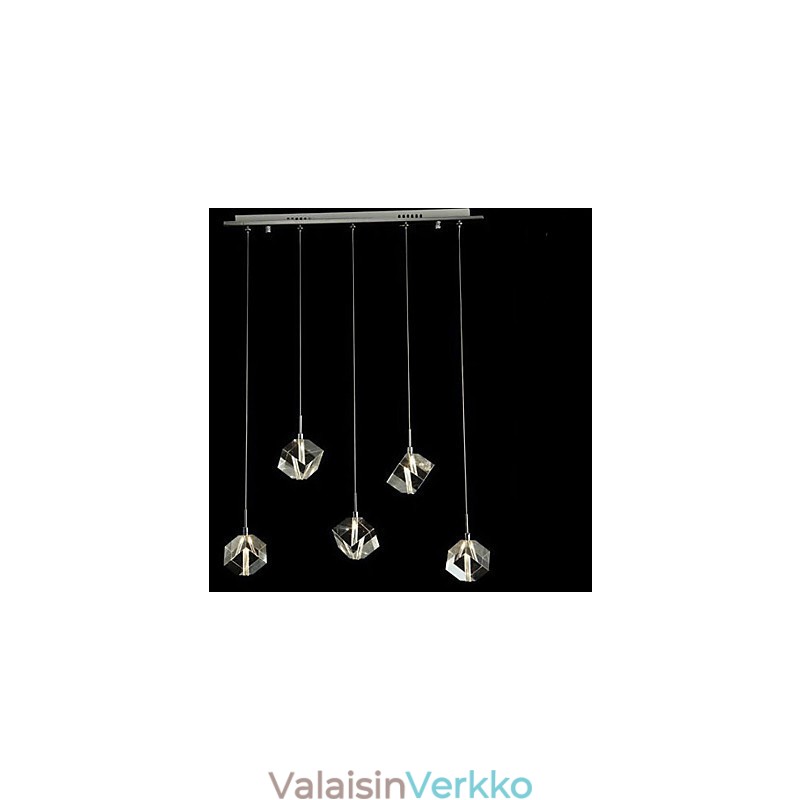 Muoti kristallivalaisin viiden pään kristalliriipus
