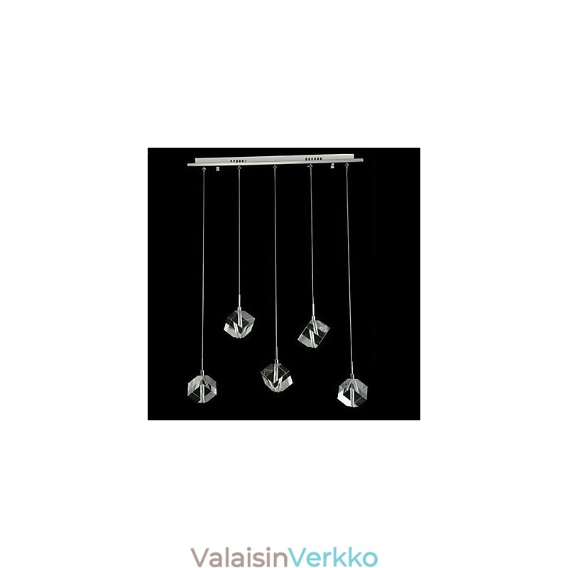 Muoti kristallivalaisin viiden pään kristalliriipus