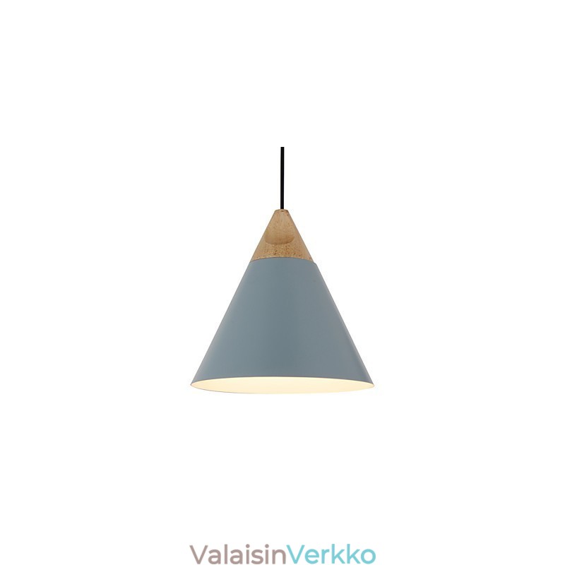 Mini Artistic kartio-riippuvalaisin 1 Vaalea Mordern Simplicity Viimeistely Musta Valkoinen Pölysininen alumiini & puinen pistorasia