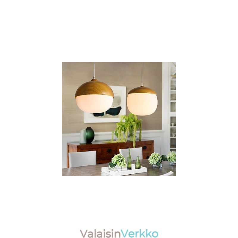 Nordic Contracted Mushroom Creative Nuts, yksipäinen lasikattokruunulamppu