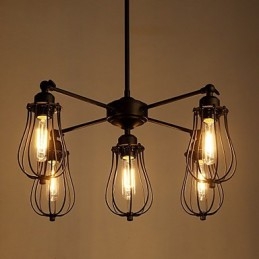 Riippuvalot Perinteiset Klassiset Rustic Lodge Retro Metal 5 Lights
