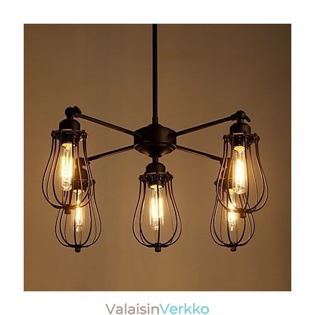 Riippuvalot Perinteiset Klassiset Rustic Lodge Retro Metal 5 Lights Riippuvalot Perinteiset Klassiset Rustic Lodge Retro Metal 5 Lights