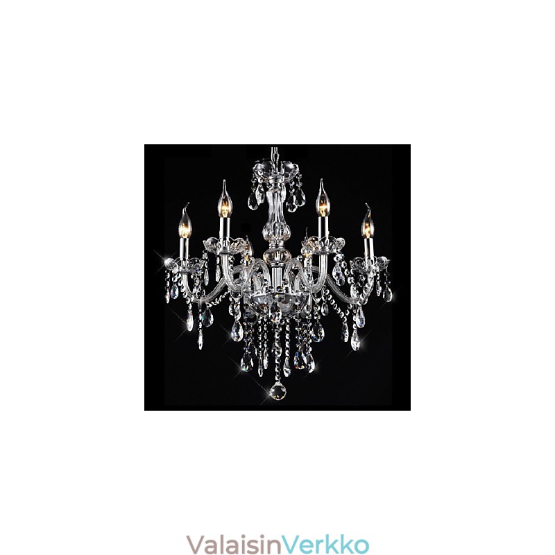 Perinteinen klassinen vintage kristallikruunu, galvanoitu kristallikruunu