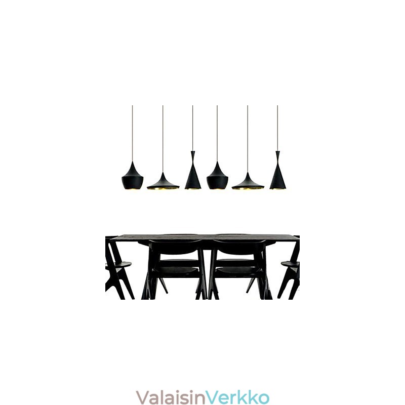 Mini-tyylinen maalaus metalliriippuvalaisin