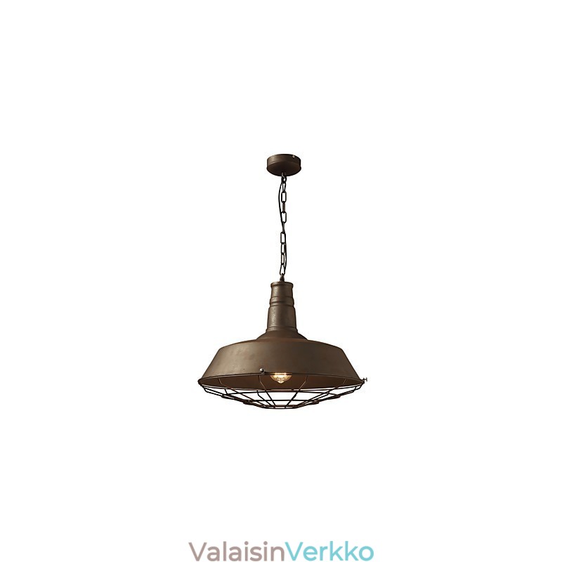 Retro riippuvalaisin 1 Kevyt vanha metalli Material Shade Shop