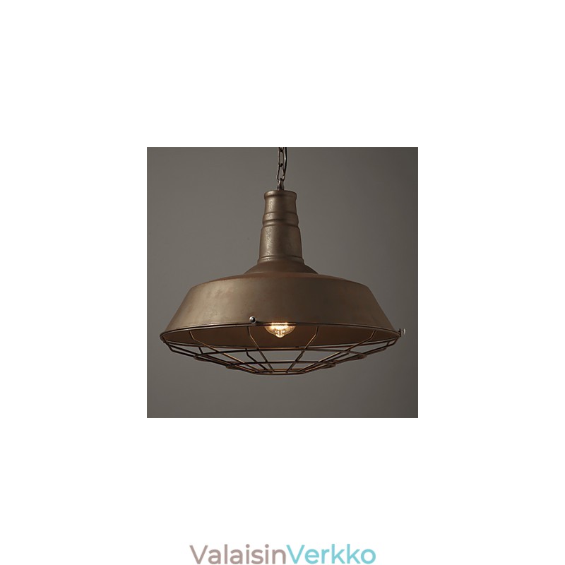 Retro riippuvalaisin 1 Kevyt vanha metalli Material Shade Shop