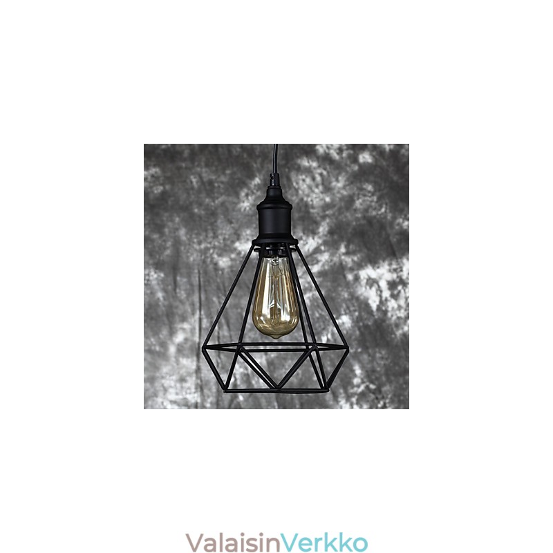 Amerikkalainen pieni teräksinen lintuhäkki riipus Vintage Retro DIY Drop kevyt teollisuusvalaisin kodin sisustamiseen