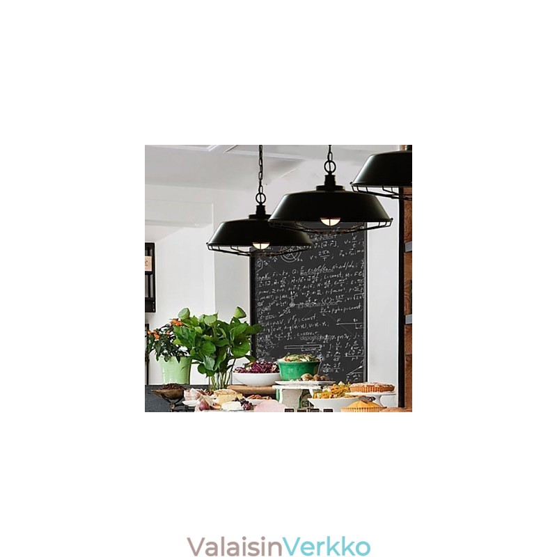 1 Kevyt vintage metalliriippuvalaisin